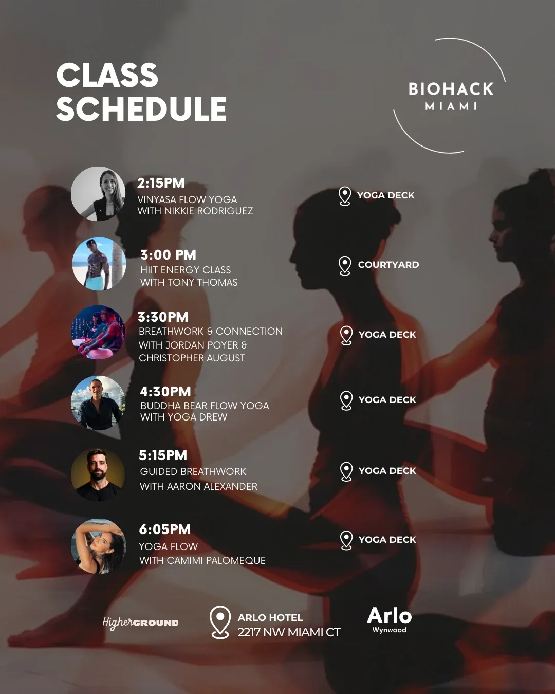 Biohack Miami class schedule